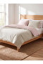Lcw Home Mixed Floral Patterned Gingham Double Duvet Cover Set
