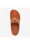 Mc401-Sue London Genuine Suede Leather Modular Velcro Striped Unisex Orthopedic Cork Sole Sabo Slippers - 3