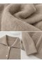 Darcy Polo Collar Pocketed Knitwear Cardigan Women's Stone Colored - 6