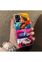 Stylish Case for Xiaomi Poco X5 Gtr Racing Car Themed Hard Acrylic Back Soft Silicone Edge Shockproof Case - 2