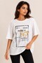 Women's Crew Neck Relaxed Fit Tshirt White