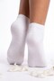 Unisex 2-Pair Cotton Bootie Socks Set - Men's & Women's Ankle-Length White/Black Socks - 3