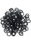 100pcs Small Hair Ties Band for Thick and Curly Hair Ponytail Holders Soft & Seamless Baby Hair Ties, Hair Elastic Band for Women or Baby Girls With Box- Black - 5