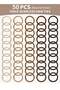 Seamless Elastic Hair Ties & Hair Bands for Women & Girls – 1.5 Inch Soft Stretchy Nylon Ponytail Holders, Extra Gentle, No Damage – 50Pack(Natural) - 3
