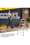 Aluminium Step Ladder - 6+6Double Side Foldable Ladder | Anti-Slip Step Ladder for Home, Kitchen, Garden, Office | Lightweight, Portable Aluminium Ladder for Indoor and Outdoor Use (Silver) - 5