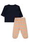 Seagull Printed Bodysuit Sets - Orange - 3