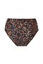 Leopard Patterned Underwire High Waist Brown Women's Bikini Set – Savanna - 7