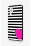 Tecno Pova 3 Compatible Striped Heart Patterned Silicone Case - 4