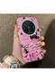 Vivo X300 Pro Compatible Pink Horror Movie Mask Patterned Acrylic Back Silicone Edge Phone Case - 2