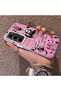 Infinix Hot 60 Pro Compatible Pink Horror Movie Mask Patterned Acrylic Back Silicone Edge Phone Case - 3