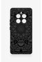 Realme 12 Pro Compatible Black and White Mandala Patterned Silicone Case - 2