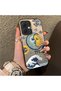 Tecno Spark Go 2(Km4) Compatible Sun-Moon Eye and Wave Butterfly Pattern Acrylic Back Silicone Edge Phone Case - 2