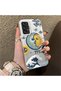 Samsung Galaxy A33 Compatible Sun-Moon Eye and Wave Butterfly Pattern Acrylic Back Silicone Edge Phone Case - 2