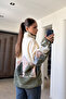 Premium Deer Patterned Fleece - Khaki - 4