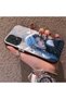 Samsung Galaxy A72 Compatible Blue Haired Anime Girl Patterned Acrylic Back Silicone Edge Phone Case - 3