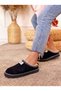 Women's Fur-Lined House Slippers, Warm Plush-Soled Winter Comfortable Home Shoes