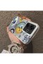 Xiaomi Poco M6 4g Compatible Sun-Moon Eye and Wave Butterfly Pattern Acrylic Back Silicone Edge Phone Case - 4