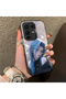 Infinix Note 50 Pro Plus Compatible Blue Haired Anime Girl Patterned Acrylic Back Silicone Edge Phone Case - 2