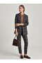 Plaid Patterned Double-Breasted Blazer Jacket 4065