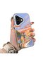 iPhone 16 Plus Compatible Sunset Beach Scenery Printed Acrylic Back Silicone Edge Phone Case