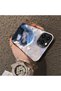iPhone 13 Pro Max Compatible Blue Haired Anime Girl Patterned Acrylic Back Silicone Edge Phone Case - 4