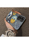 Samsung Galaxy A14 4G/5G Compatible Sun-Moon Eye and Wave Butterfly Pattern Acrylic Back Silicone Edge Phone Case - 4