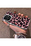 Tecno Spark 10 Pro(Ki7) Compatible Pink Back Black Leopard Pattern Acrylic Back Silicone Edge Phone Case - 3