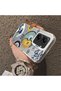 Xiaomi Poco X7 Pro Compatible Sun-Moon Eye and Wave Butterfly Pattern Acrylic Back Silicone Edge Phone Case - 4