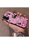 Realme C67 4g Compatible Pink Horror Movie Mask Patterned Acrylic Back Silicone Edge Phone Case - 3