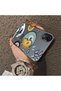 iPhone Xr Compatible Sun-Moon Eye and Wave Butterfly Pattern Acrylic Back Silicone Edge Phone Case - 4