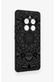Realme 12 Pro Compatible Black and White Mandala Patterned Silicone Case - 3