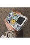 Xiaomi Mi 15 5g Compatible Sun-Moon Eye and Wave Butterfly Pattern Acrylic Back Silicone Edge Phone Case - 4