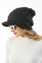 Women's Cuffed Knitwear Beanie Knitted Patterned Winter Hat Cap - 3