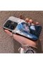 Vivo X200 Fe Compatible Blue Haired Anime Girl Patterned Acrylic Back Silicone Edge Phone Case - 3