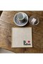 Bi̇ Kahve 6-Piece Coffee Presentation Party Napkin with Corners - 3