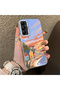 Samsung Galaxy A05S Compatible Sunset Beach Scenery Printed Acrylic Back Silicone Edge Phone Case - 2