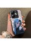 Tecno Spark 20 Compatible Blue Haired Anime Girl Patterned Acrylic Back Silicone Edge Phone Case - 2
