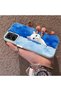 Samsung Galaxy A06 4G/5G Compatible Cute White Cat Pattern Acrylic Back Silicone Edge Phone Case - 3