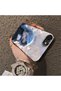 iPhone 7/8/Se 2020 2022 Compatible Blue Haired Anime Girl Patterned Acrylic Back Silicone Edge Phone Case - 5