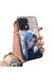 Oppo A6 Pro 4G/5G Compatible Blue Haired Anime Girl Patterned Acrylic Back Silicone Edge Phone Case