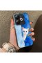 Cute White Cat Pattern Acrylic Back Silicone Edge Phone Case Compatible with Tecno Spark 20 - 2