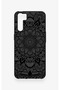 Oppo A91 Compatible Black and White Mandala Patterned Silicone Case - 2