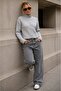 Women's Stand Collar Buttoned Basic Knitwear Cardigan - 3