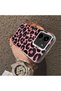 Xiaomi Redmi 15C 5g Compatible Pink Back Black Leopard Pattern Acrylic Back Silicone Edge Phone Case - 4
