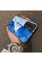 Samsung Galaxy S23 Fe Compatible Cute White Cat Pattern Acrylic Back Silicone Edge Phone Case - 4
