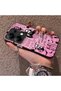 Xiaomi Poco M6 Pro 4g Compatible Pink Horror Movie Mask Patterned Acrylic Back Silicone Edge Phone Case - 3