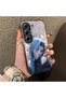 Tecno Camon 40(Cm5) Compatible Blue Haired Anime Girl Patterned Acrylic Back Silicone Edge Phone Case - 2