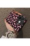 Oppo A5 Pro 4G/5G Compatible Pink Back Black Leopard Pattern Acrylic Back Silicone Edge Phone Case - 4
