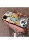 Realme C21 Compatible Sun-Moon Eye and Wave Butterfly Pattern Acrylic Back Silicone Edge Phone Case - 3