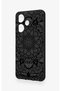 Infinix Hot 30I Compatible Black and White Mandala Patterned Silicone Case - 4